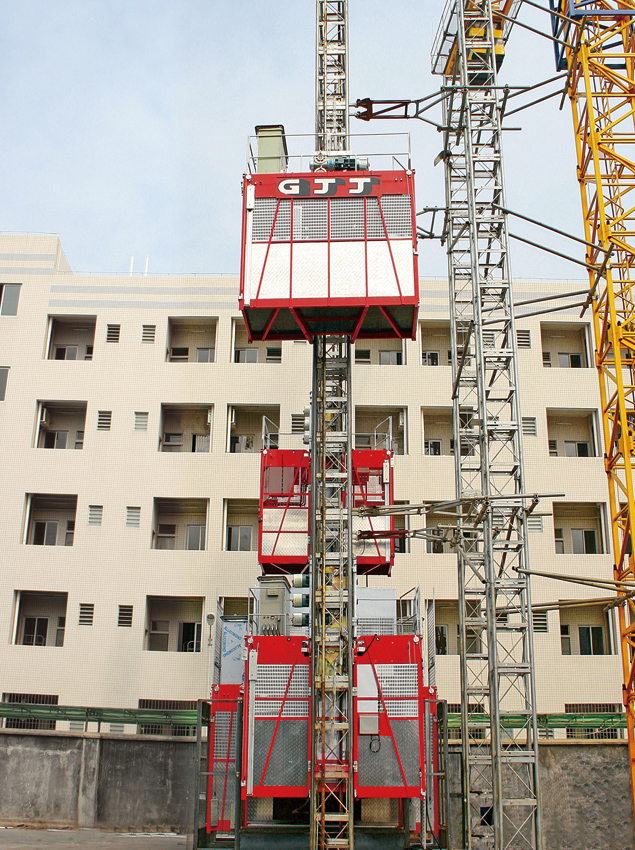 SC series frequency convertable building hoist